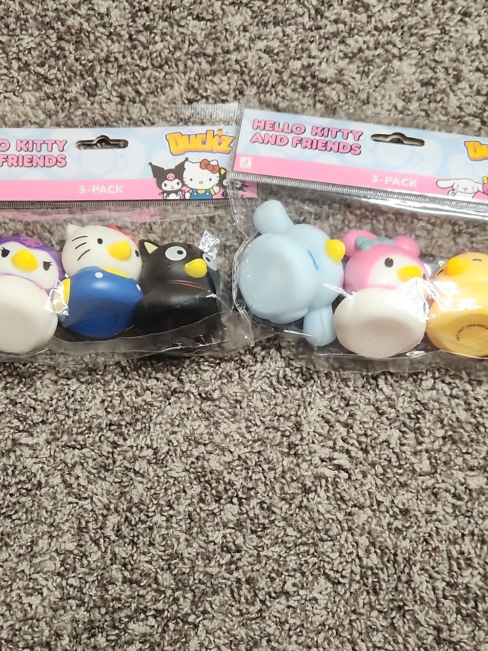 Kids Toy Duckz 3-Pack X2 - Pink, Blue, Black, Yellow